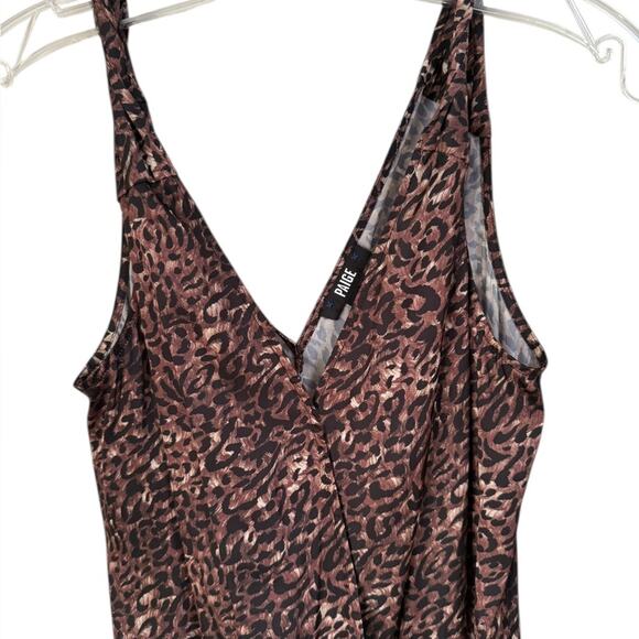 NWOT Paige Brown Nadynne Animal Print Sleeveless Bodysuit – Sz XS - Picture 3 of 7